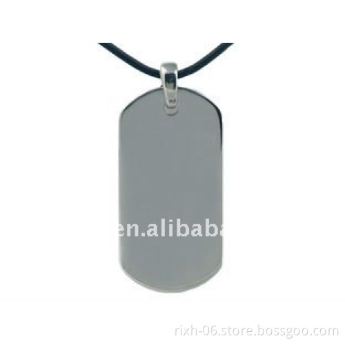 fashion design blank dog tag necklace,titanium necklace